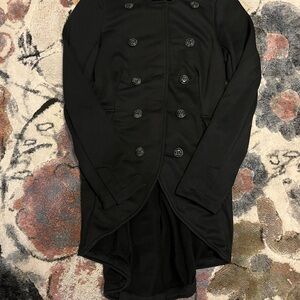 Black Double-Breasted Coat